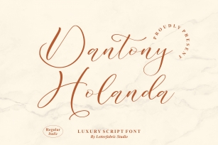 Dantony Holanda Font Download
