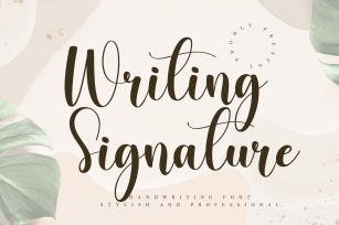 Writing Signature Font Download