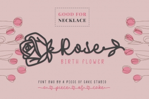 Rose Birth Flower Duo Font Download
