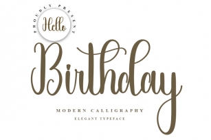 Hello Birthday Font Download