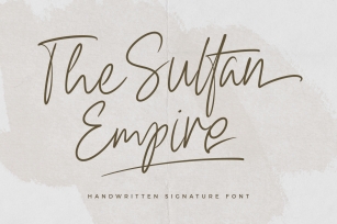 The Sultan Empire Signature Font Download