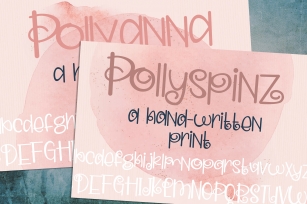 Pollyana and Pollyspinz Font Download