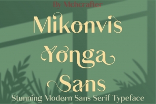 Mikonvis Yonga Sans Serif Typeface Font Download