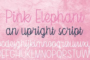  Pink Elephant  Font Download