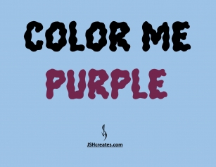 Color Me Purple Font Download