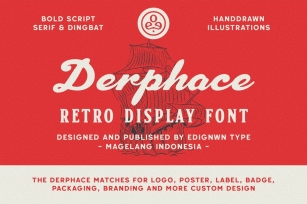Derphace - Retro Display Font Font Download