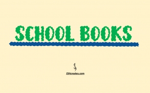 School Books Font Download