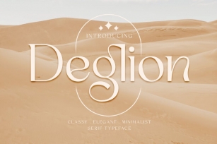 Deglion - Classy Elegant Display Serif Font Download