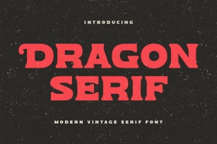Dragon Serif - Modern Vintage Serif Font Font Download