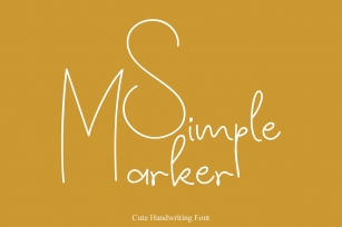 Simple Marker Font Download