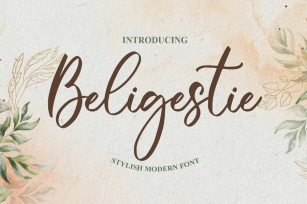 Beligestie - Stylish Script Font Download