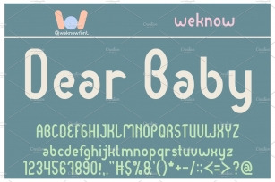 Dear Baby font Font Download