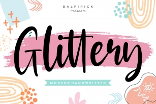 Glittery Font Download