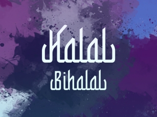 H Halal Bihalal Font Download