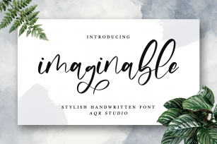 Imaginable- Stylish Handwritten Font Download