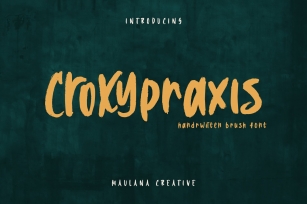 Croxypraxis Handwritten Brush Font Download