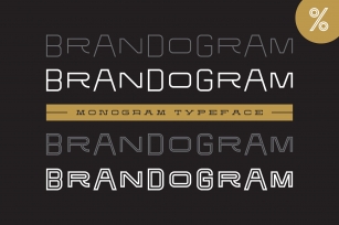 Brandogram Monogram Typeface Font Download
