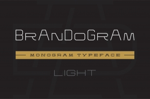Brandogram Light Monogram Typeface Font Download