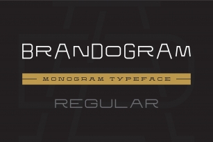Brandogram Regular Monogram Typeface Font Download