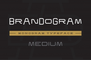 Brandogram Medium Monogram Typeface Font Download