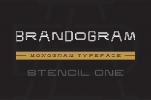 Brandogram Stencil One Monogram Font Download