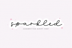 Sparkled - Handwritten Script Font Font Download