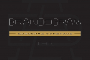 Brandogram Thin Monogram Typeface Font Download