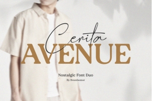 Cerita Avenue || Nostalgic Font Duo Font Download