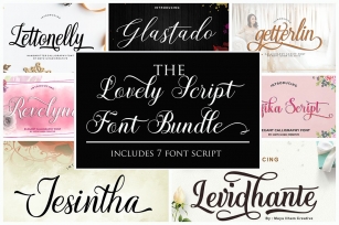The Lovely Script Bundle Font Download