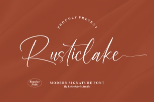 Rusticlake Font Download