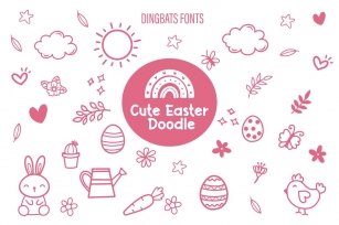 Cute Easter Doodle Font Download