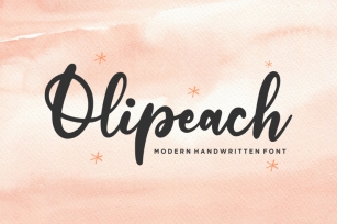 Olipeach Font Download