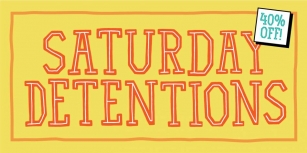 Saturday Detentions Font Download