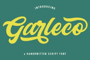 Garleco Retro Script Font Font Download
