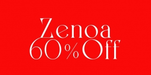 Zenoa Font Download