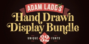 Adam Ladd’s Hand Drawn Display Bundl Font Download