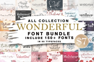 Wonderful Collection Bundle Font Download