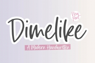 Dimelike Modern Handwritten Font Download