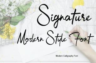 Signature Modern Font Download