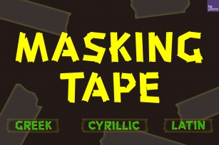 HU Masking Tape / 20% OFF Font Download