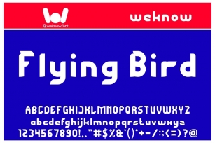 Flying Bird Font Download