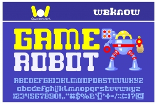Game Robot Font Download