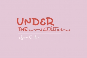 Under the Mistletoe Duo Font Download