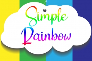 Simple Rainbow Font Download