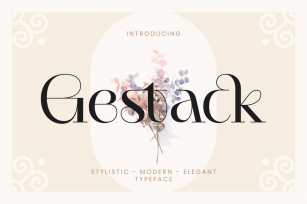 Gestack - Stylish Display Serif Font Download