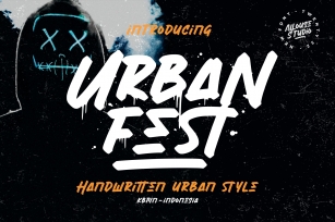 Urban Fest A Handwritten Urban Style Font Download