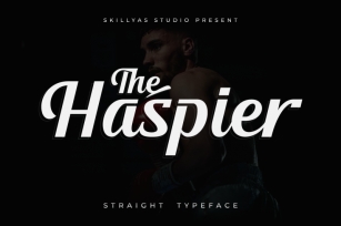 The Haspier Straight Script Font Font Download