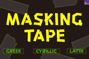 HU Masking Tape Font Download