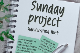 Sunday Project natural handwriting Font Download