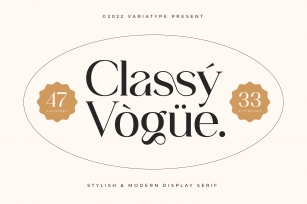 Classy Vogue Font Download
